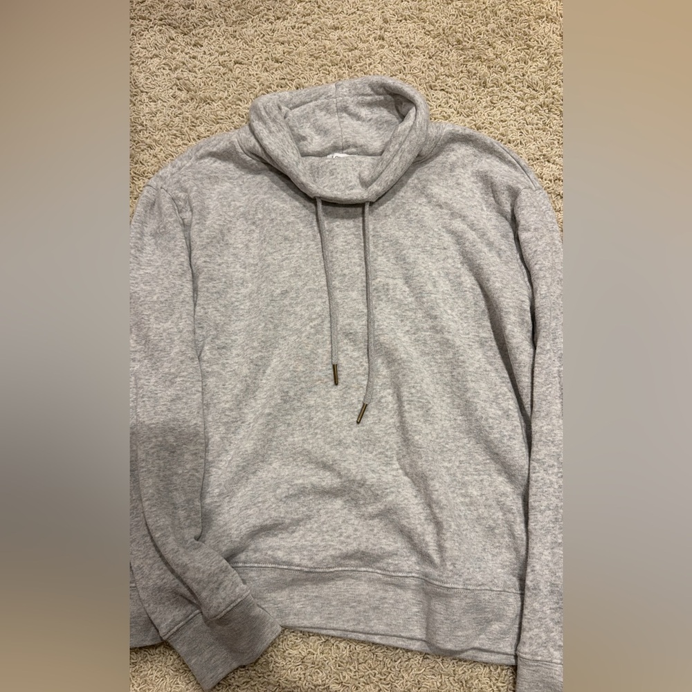 J. Crew Light Gray Cowl Neck Sweater
